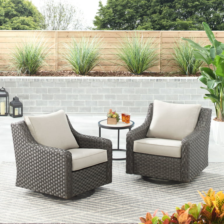 Enhance Your Outdoor Comfort with a Swivel Chair and Ottoman Set