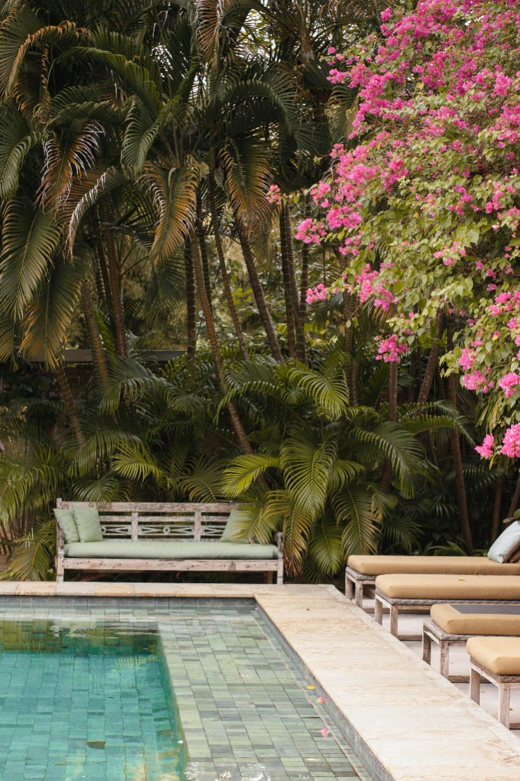 outside pool furniture